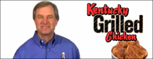 Look at that pained expression on his face!